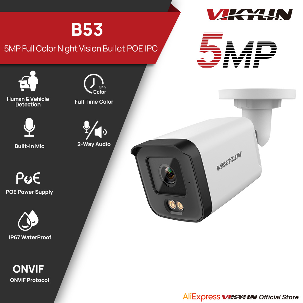 Outdoor Power Plug - VIKYLIN 5MP IP Security Camera Full