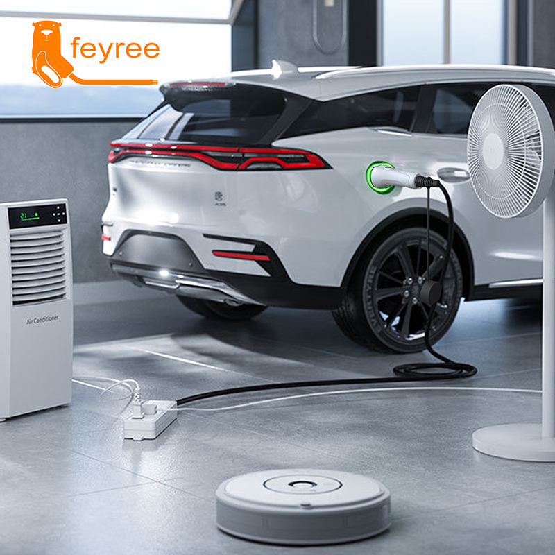 Feyree V2L Cable Electric Car  - Outdoor Power Plug In 评论和价格