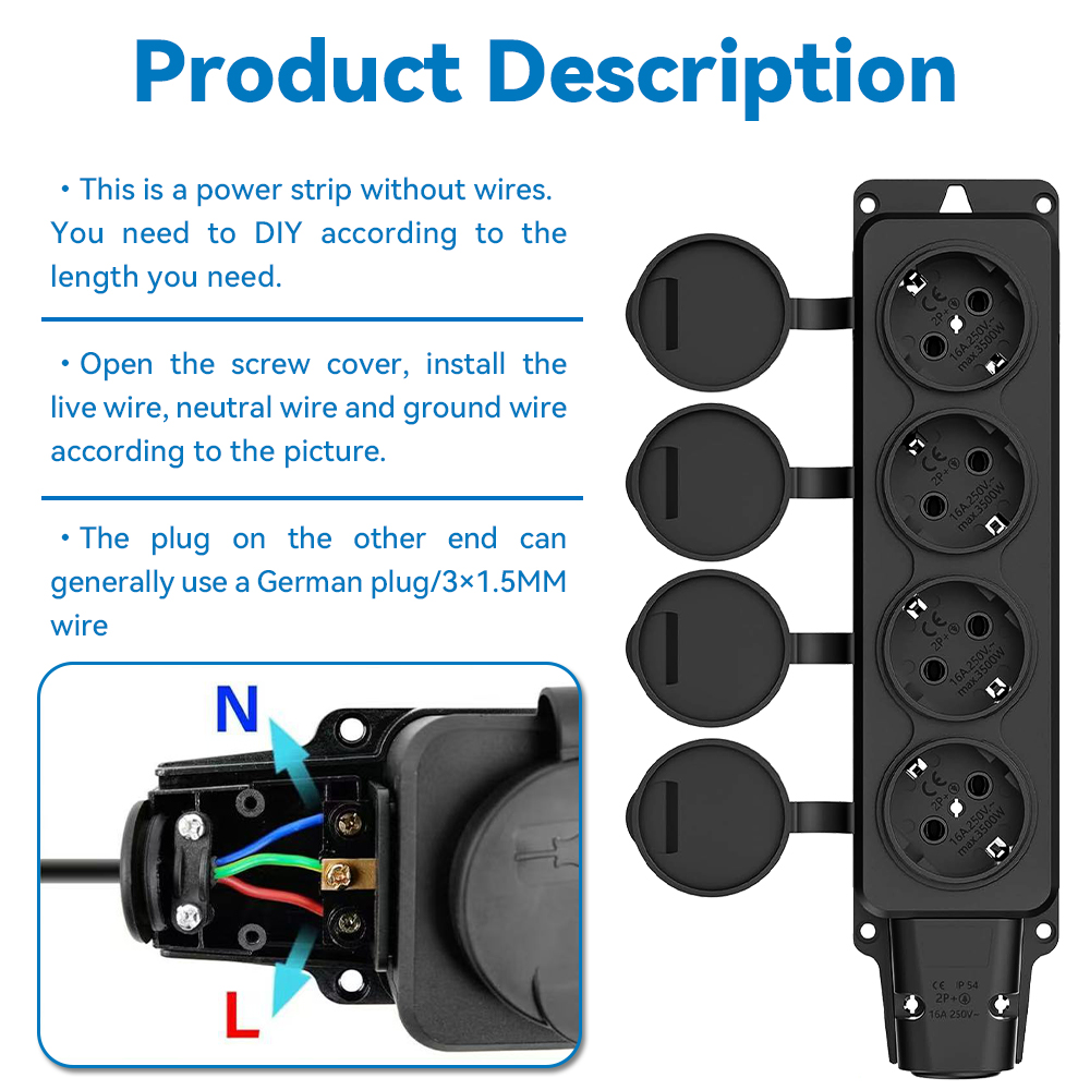 Outdoor Power Strip Waterproof - Outdoor Power Inlet Box 评论和价格