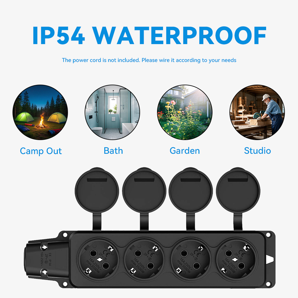 Outdoor Power Strip Waterproof - Outdoor Power Inlet Box 评论和价格