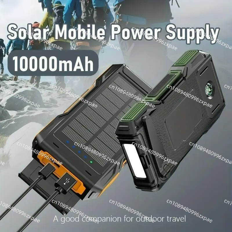 Solar Power Bank 10000mAh Hand - Outdoor Power Bank 评论和价格