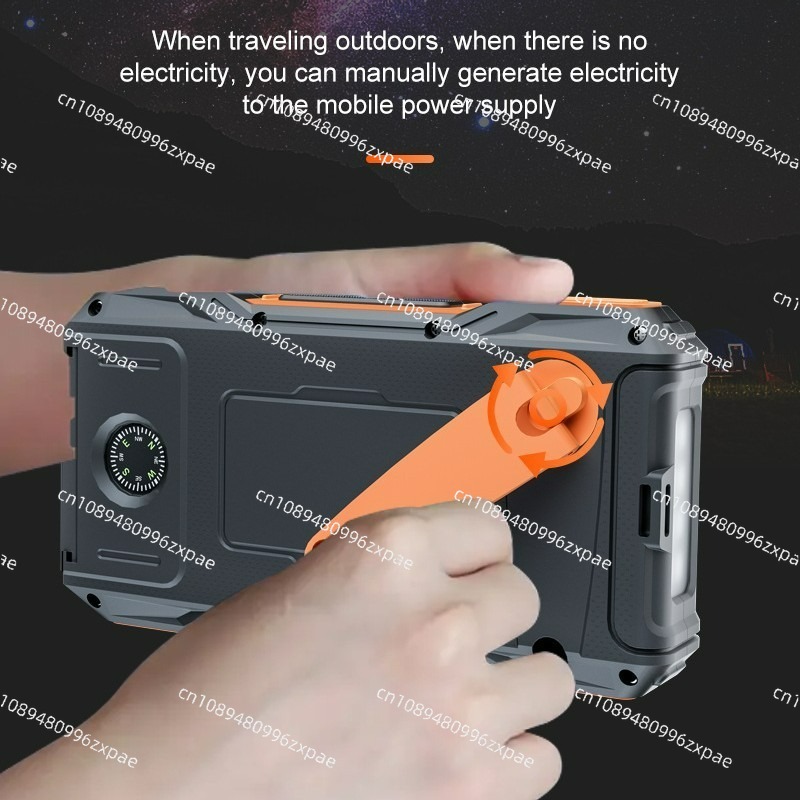 Solar Power Bank 10000mAh Hand - Outdoor Power Bank 评论和价格