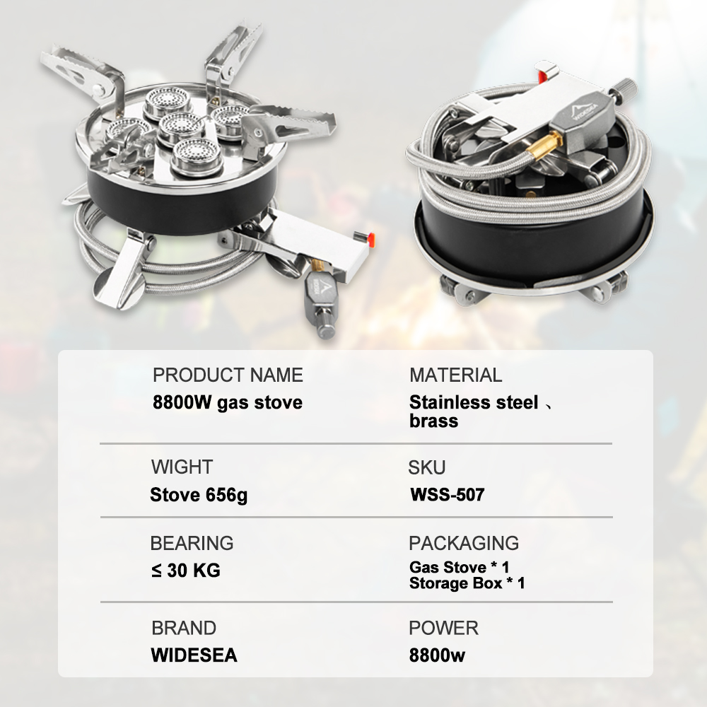 Widesea Camping 5in1 Gas Stove - Outdoor Kitchen Power Burner 评论和价格