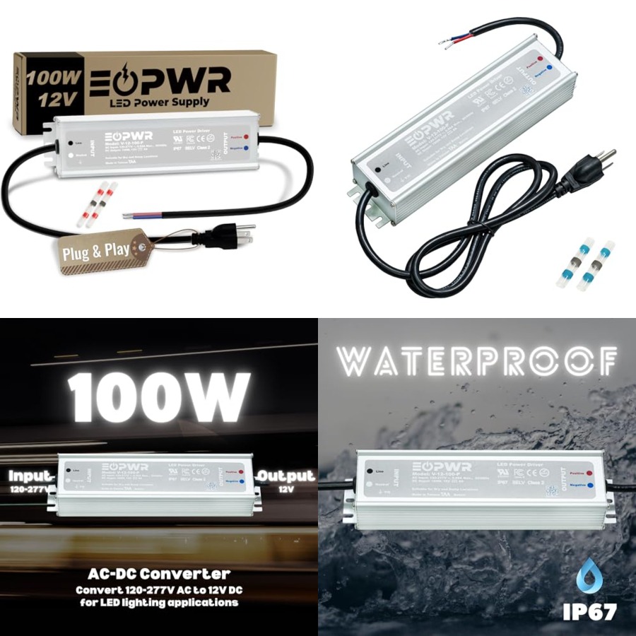 LED Driver Waterproof IP67 Pow - Outdoor Power Plug In 评论和价格
