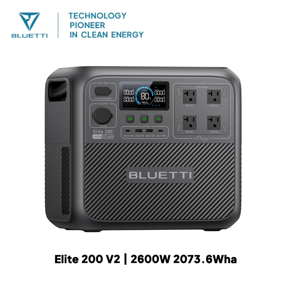 【Renew】BLUETTI Elite 200 V2 Po - Outdoor Power Bank 评论和价格