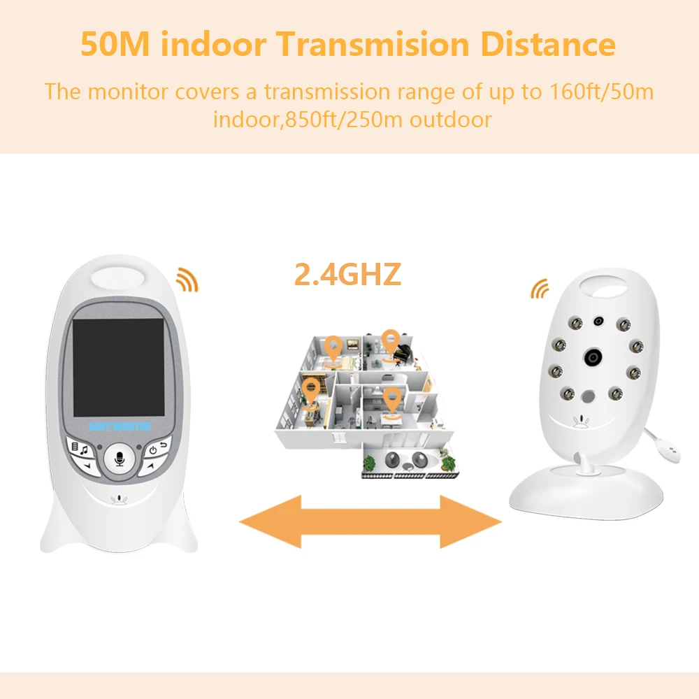 VB601 Electronic Baby Monitor  - Outdoor Power Plug In 评论和价格