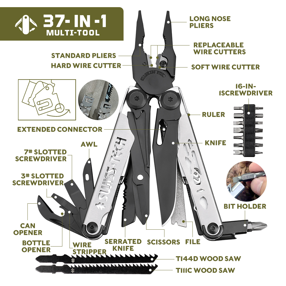 SWISS TECH Multifunctional Fol - Outdoor Power Tool Storage 评论和价格